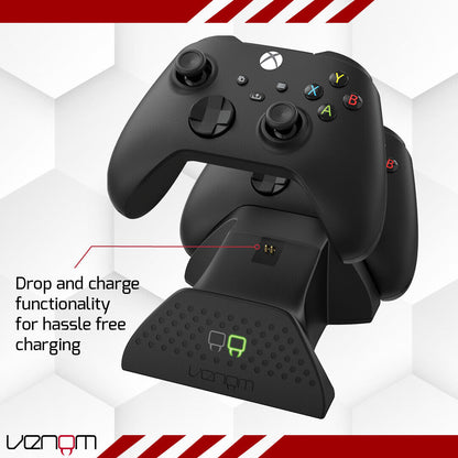 Xbox Charging Dock with Rechargeable Batteries for Series X Series S Xbox One