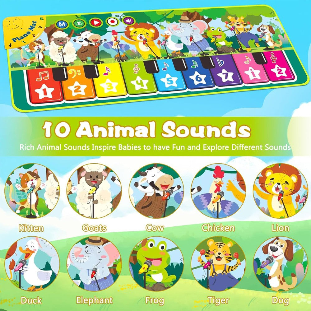 Musical Piano Mat Music Dance Touch Play Mats Floor Keyboard for Children Kids