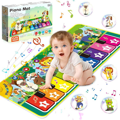 Musical Piano Mat Music Dance Touch Play Mats Floor Keyboard for Children Kids