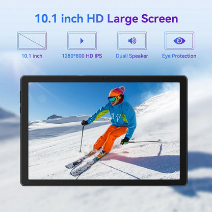Powerful 10.1 Inch Android 14 Tablet with 8GB RAM, 64GB Storage, Octa-Core Processor, and Stunning HD Display - Perfect for All Ages!