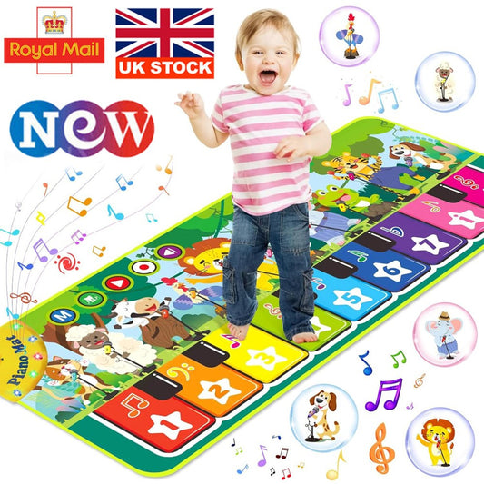 Musical Piano Mat Music Dance Touch Play Mats Floor Keyboard for Children Kids